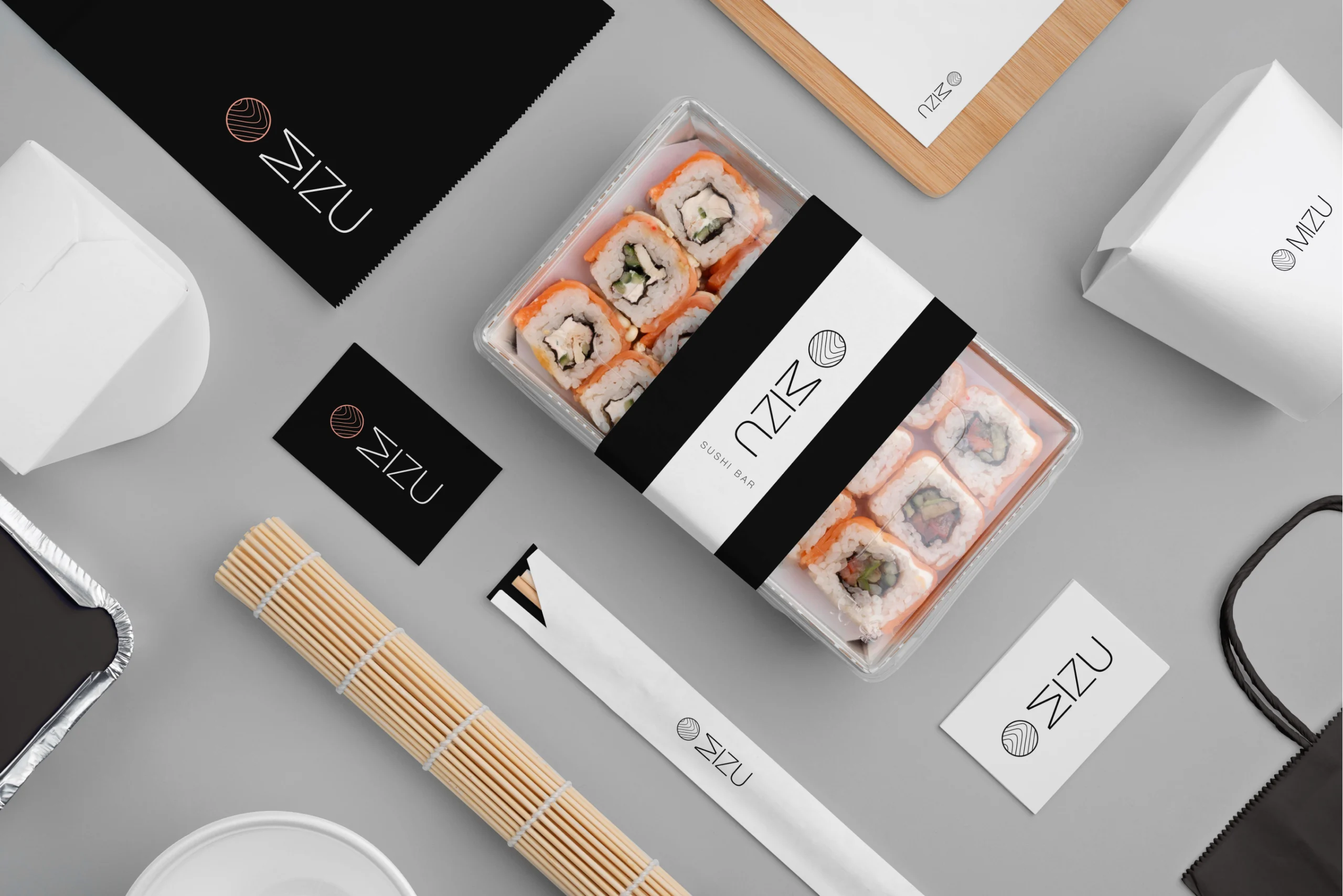 Sushi box and branding